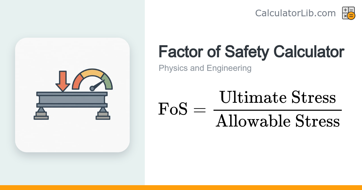 Factor of Safety Calculator | FoS Calculator - CalculatorLib