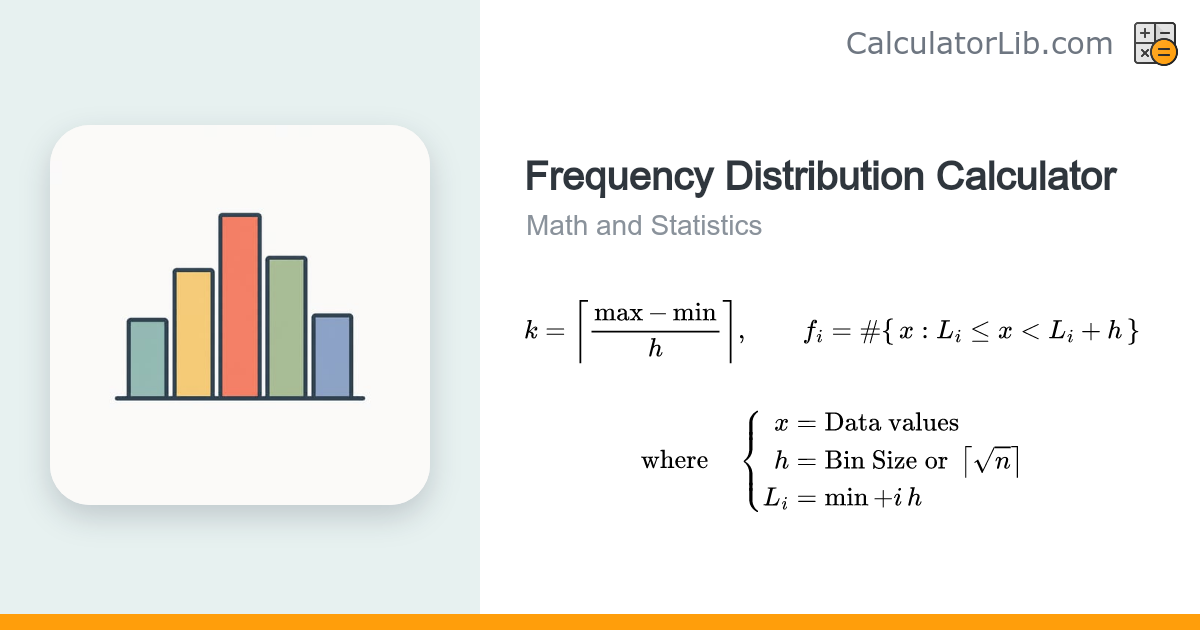 Frequency Distribution Calculator - CalculatorLib