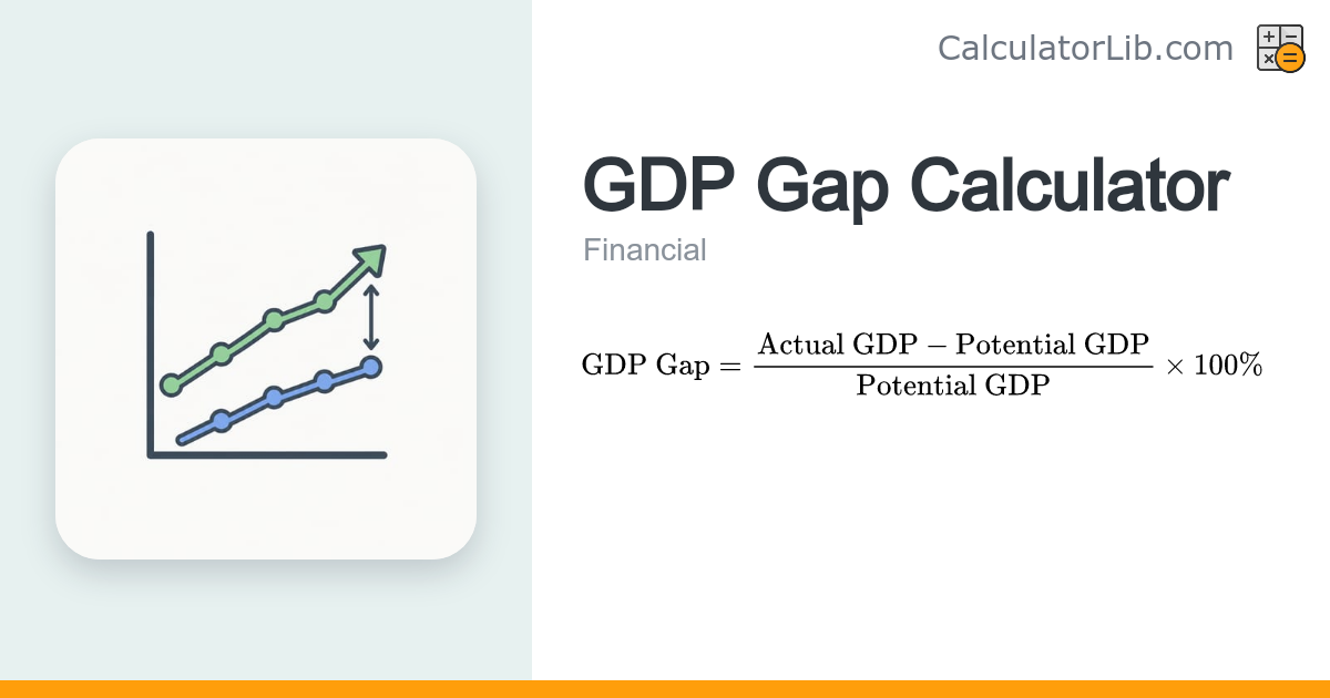 GDP Gap Calculator | Output Gap as % of Potential - CalculatorLib