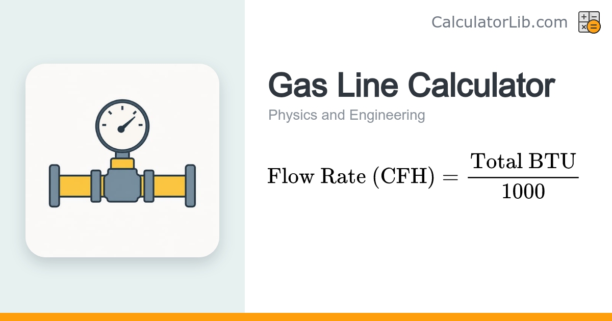 Gas Line Size Calculator – Pipe Size and Flow Rate - CalculatorLib