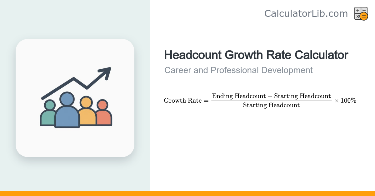 Headcount Growth Rate Calculator | HR Metrics - CalculatorLib