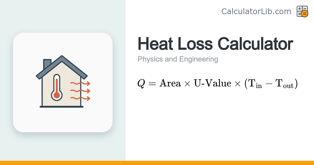 Heat Loss Calculator — U-Value Heat Transfer - CalculatorLib