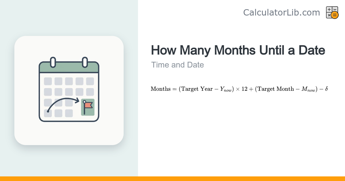 How Many Months Until a Date Calculator - CalculatorLib