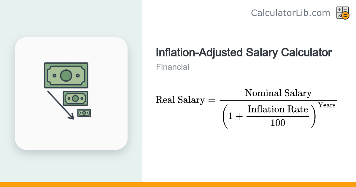 Inflation-Adjusted Salary Calculator | Real Pay Value - CalculatorLib