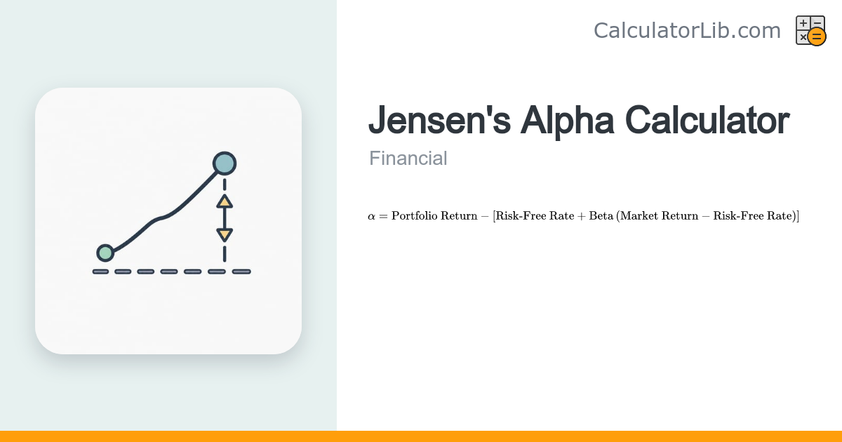 Jensen's Alpha Calculator | CAPM Excess Return - CalculatorLib