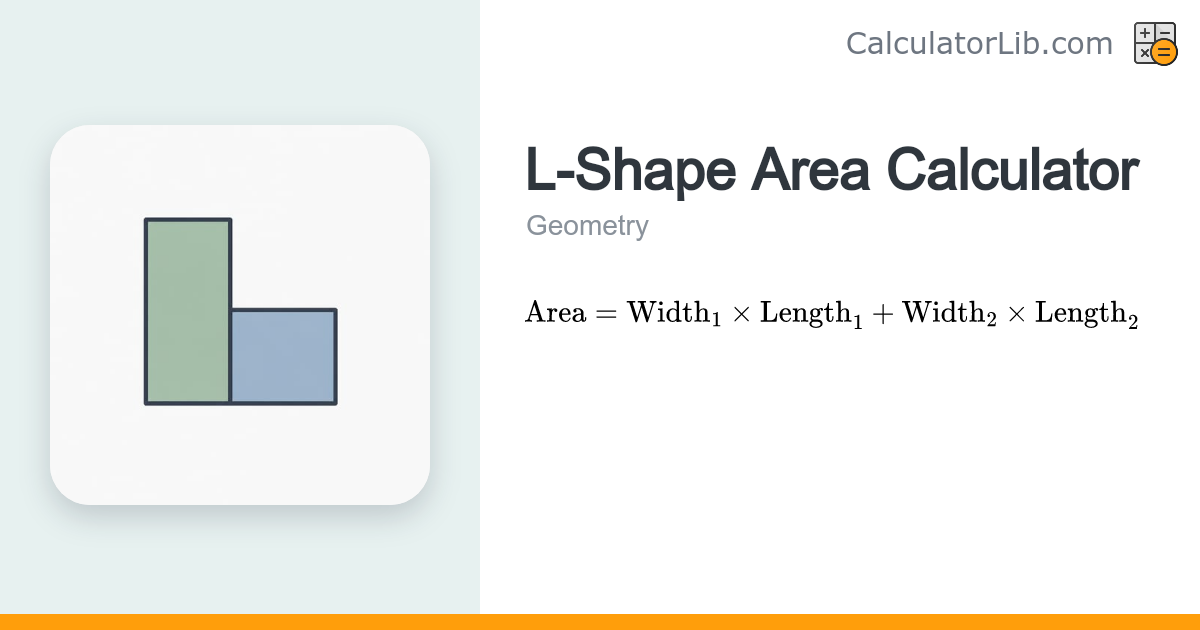 L-Shape Area Calculator | Area of an L-Shaped Room - CalculatorLib