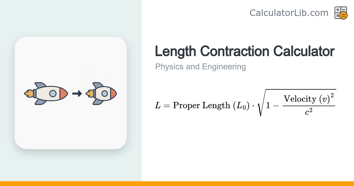 Length Contraction Calculator - CalculatorLib