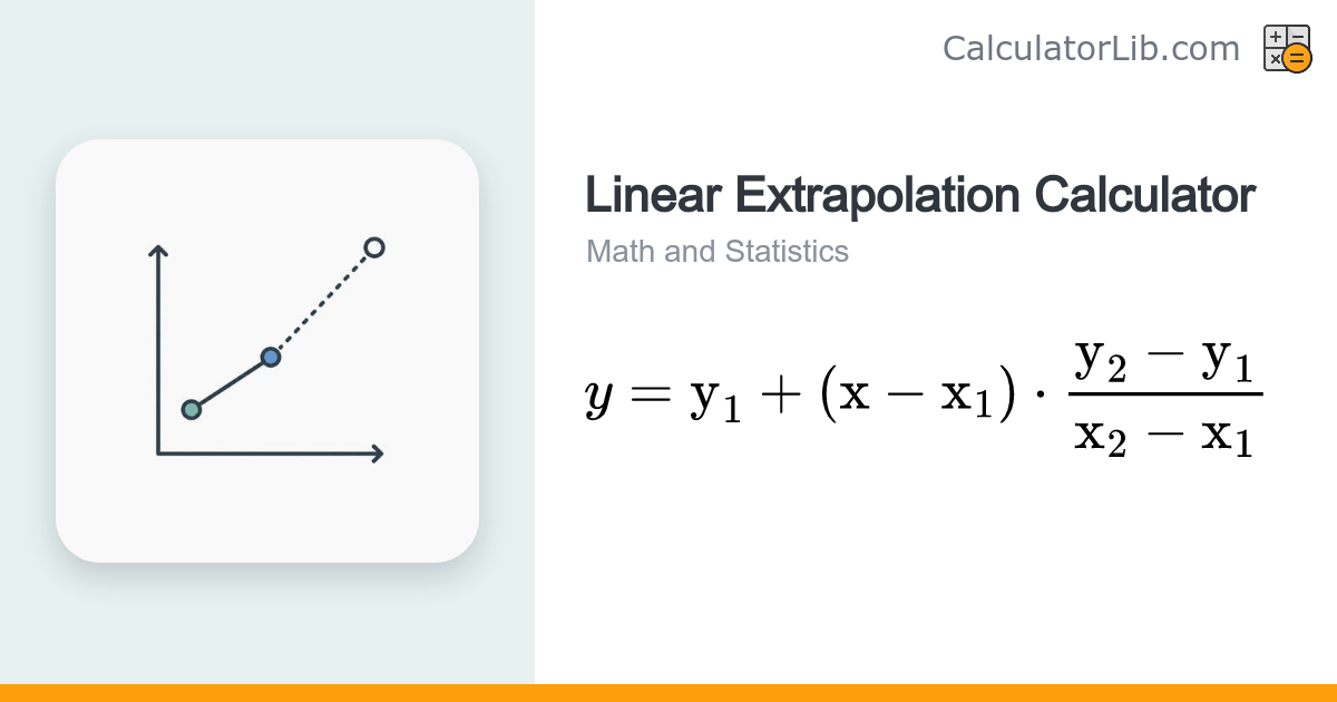 Linear Extrapolation Calculator | Predict y Beyond Range - CalculatorLib
