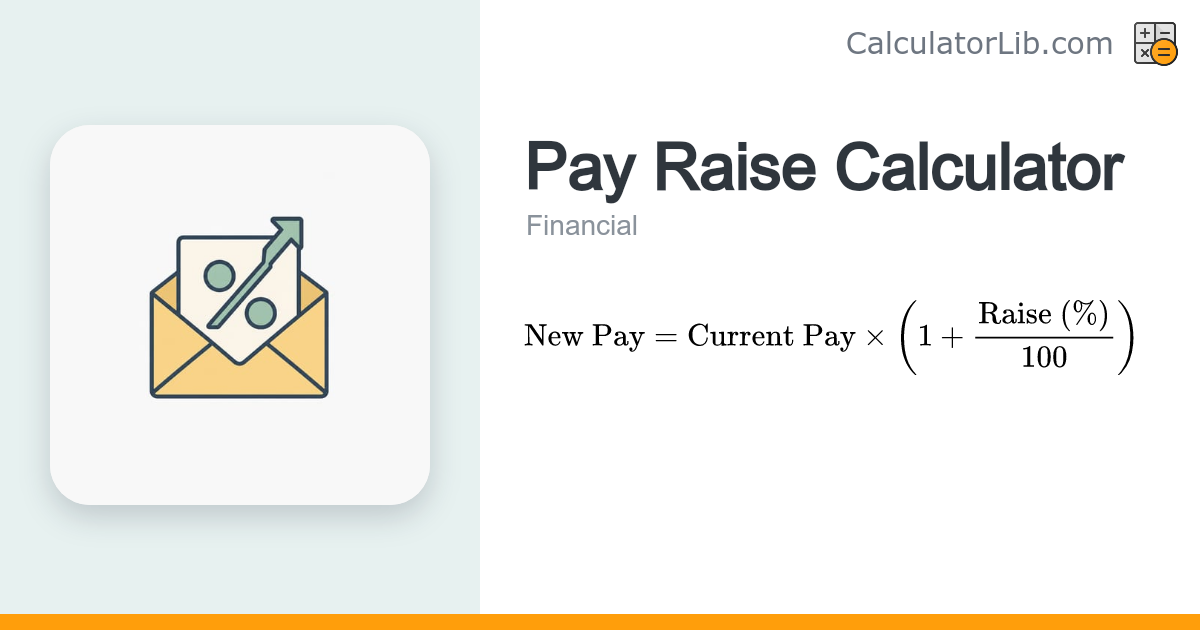 Pay Raise Calculator - New Salary After Raise - CalculatorLib