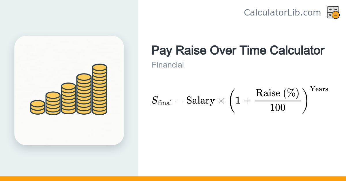 Pay Raise Over Time Calculator | Salary Growth - CalculatorLib