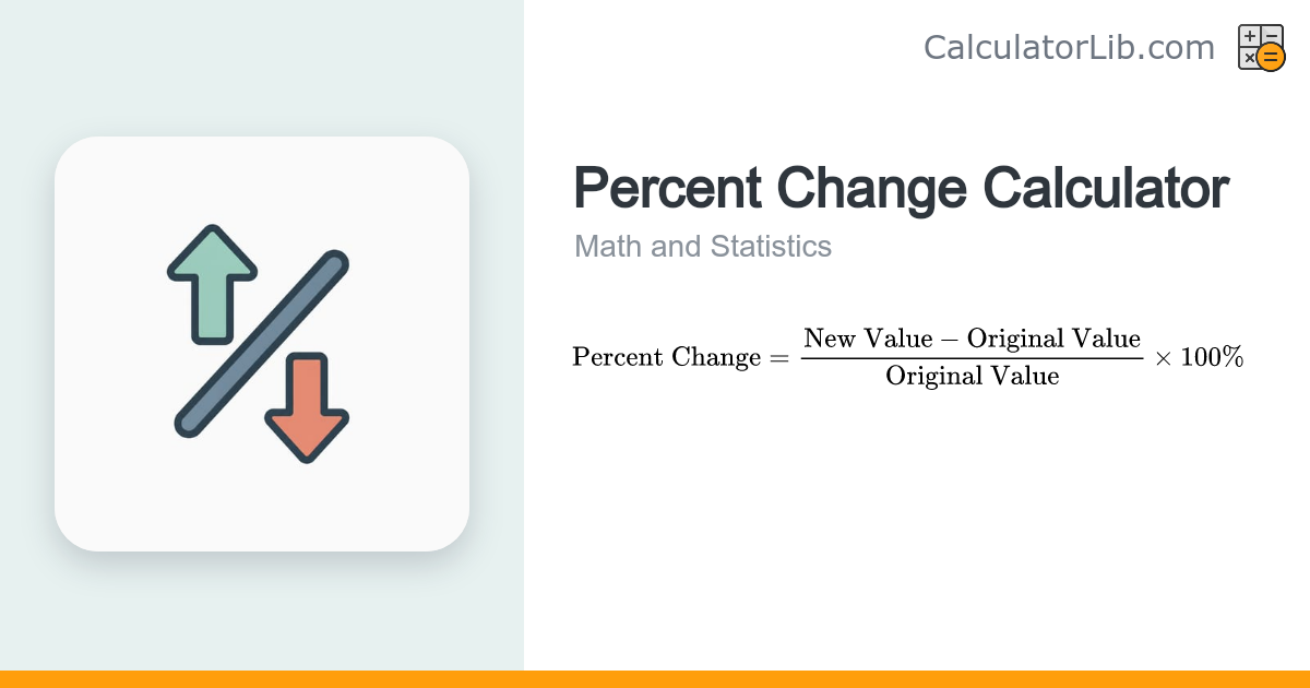 Percent Change Calculator – Increase or Decrease with Formula & Steps ...