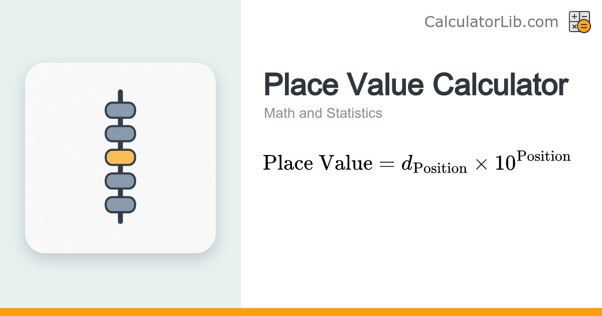 Place Value Calculator — Find Digit Place Values - CalculatorLib