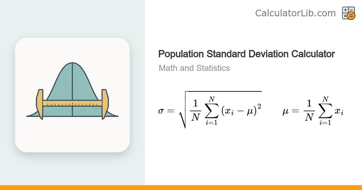 Population Standard Deviation Calculator - CalculatorLib