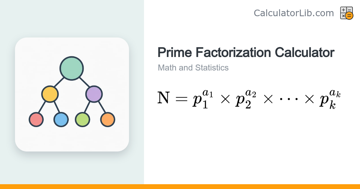 Prime Factorization Calculator - CalculatorLib