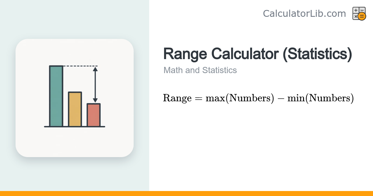 Range Calculator (Statistics) — Max minus Min - CalculatorLib