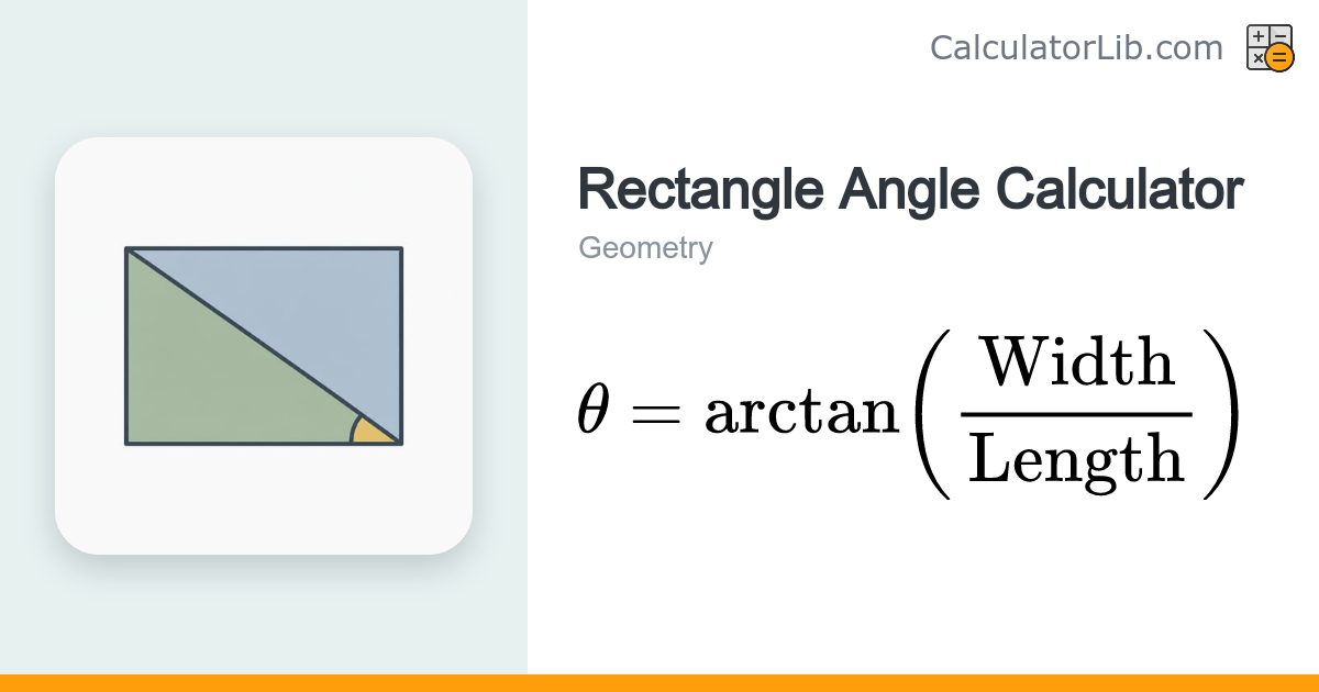 Rectangle Angle Calculator - CalculatorLib