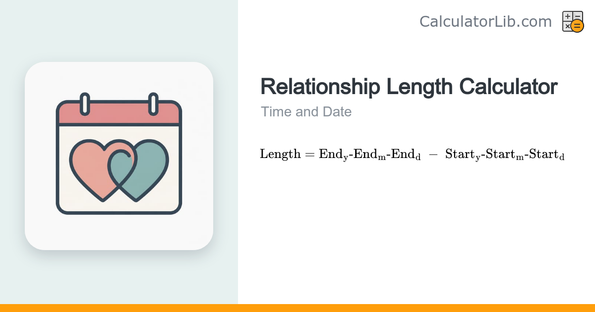 Relationship Length Calculator – Years, Months & Days - CalculatorLib