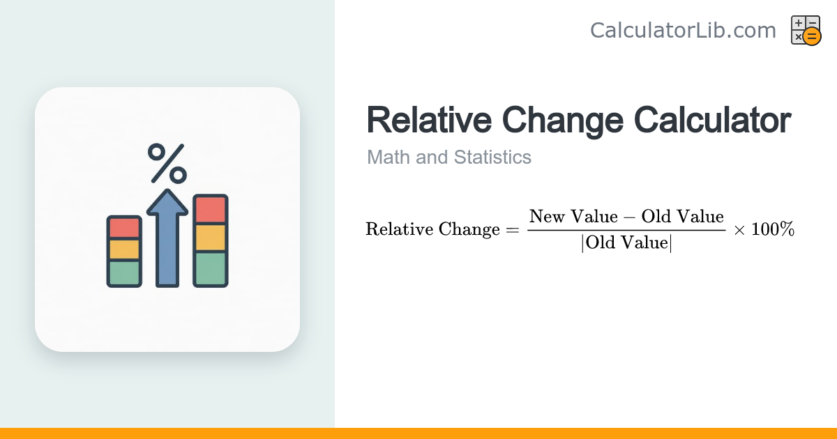 Relative Change Calculator — Percent Change Tool - CalculatorLib