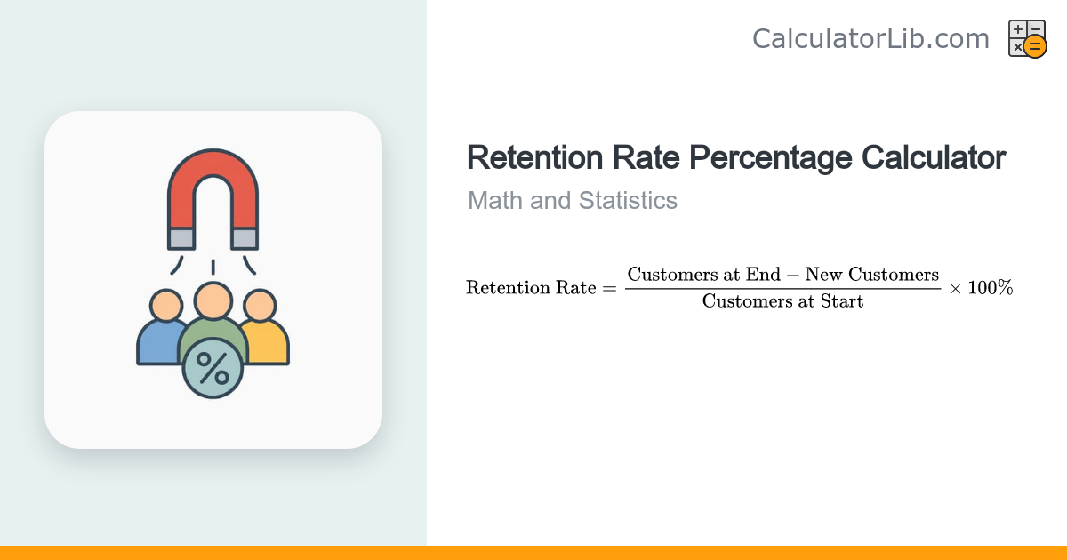 Retention Rate Percentage Calculator - CalculatorLib