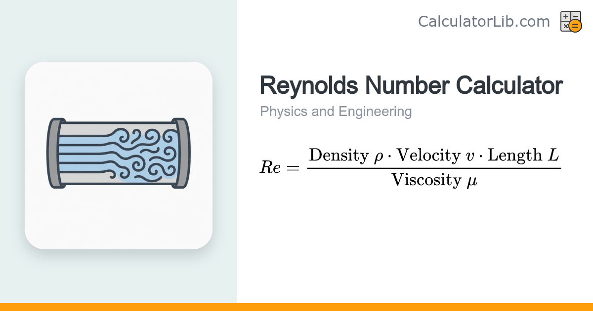 Reynolds Number Calculator | Laminar or Turbulent Flow - CalculatorLib