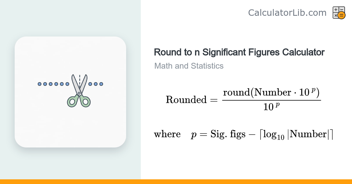Round to n Significant Figures Calculator - CalculatorLib