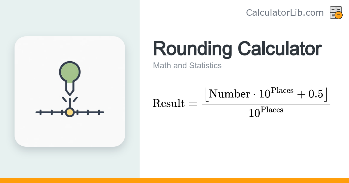 Rounding Calculator — Round Numbers to Decimals - CalculatorLib