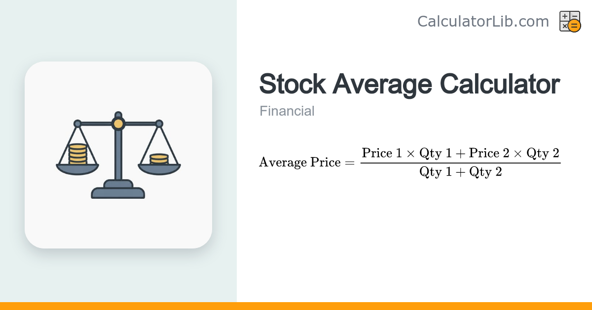 Stock Average Calculator - CalculatorLib