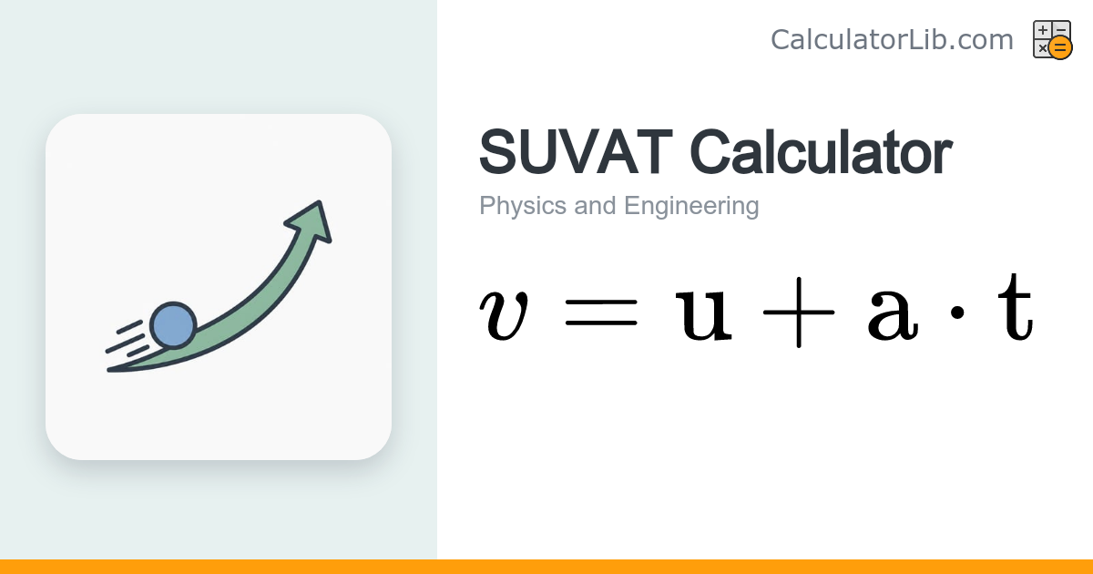 SUVAT Calculator – Equations of Motion Solver - CalculatorLib
