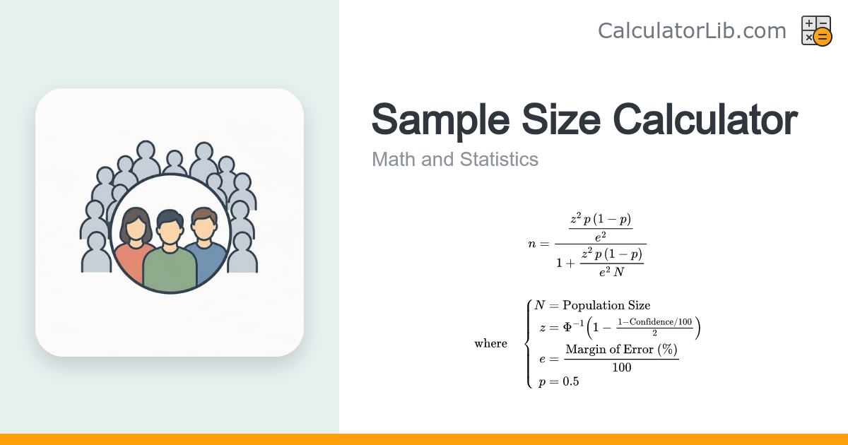 Sample Size Calculator - CalculatorLib