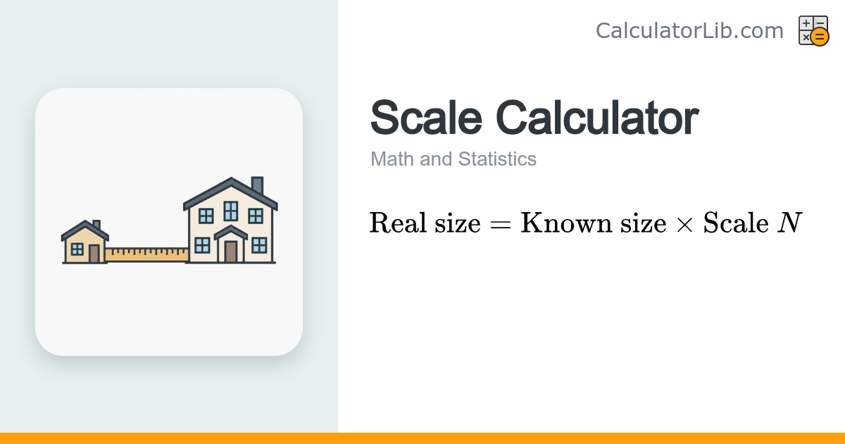 Scale Calculator – Model & Map Scale Converter - CalculatorLib