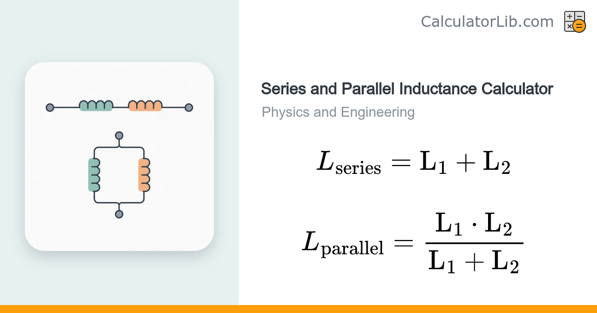 Series and Parallel Inductance Calculator (Two Coils) - CalculatorLib