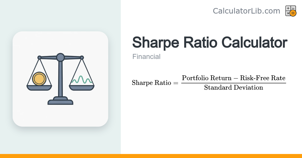 Sharpe Ratio Calculator - Risk-Adjusted Return - CalculatorLib