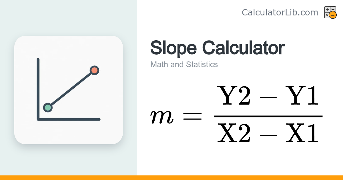 Slope Calculator – Find the Slope Between Two Points - CalculatorLib