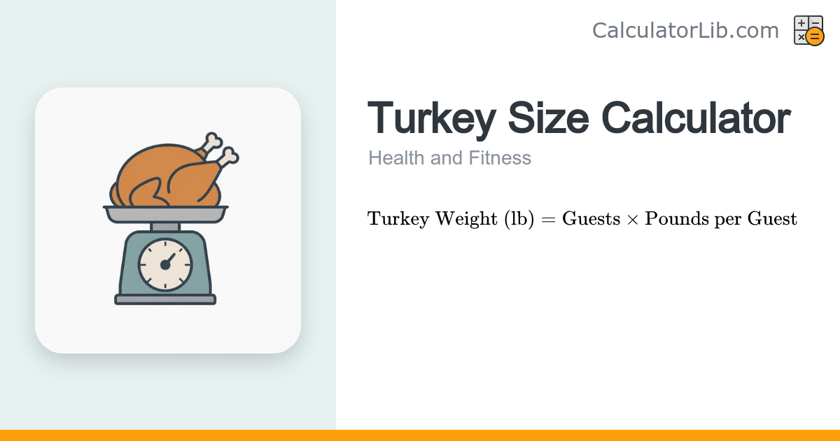 Turkey Size Calculator – How Big a Turkey to Buy - CalculatorLib