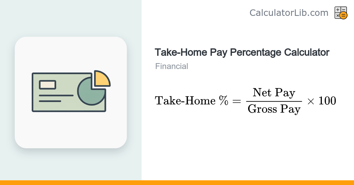 Take-Home Pay Percentage Calculator - CalculatorLib