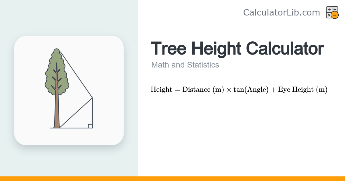 Tree Height Calculator — Measure Trees with Angle - CalculatorLib