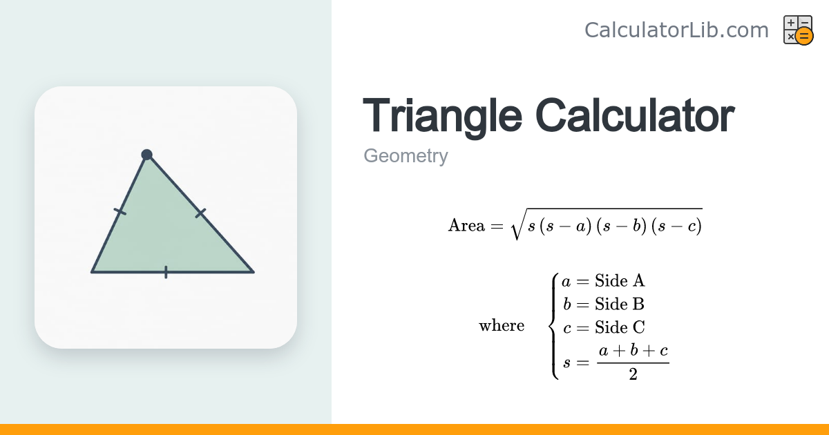 Triangle Calculator - CalculatorLib